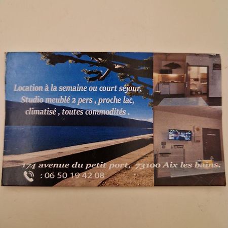 Studio Meuble Au Rdc , Proche Lac Aix-les-Bains Luaran gambar